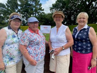 4 lady golfers pictured at the Ferns Golf Classic 2022
