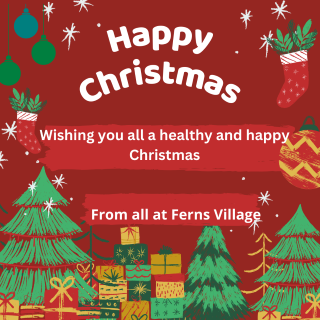 poster with Happy Christmas text